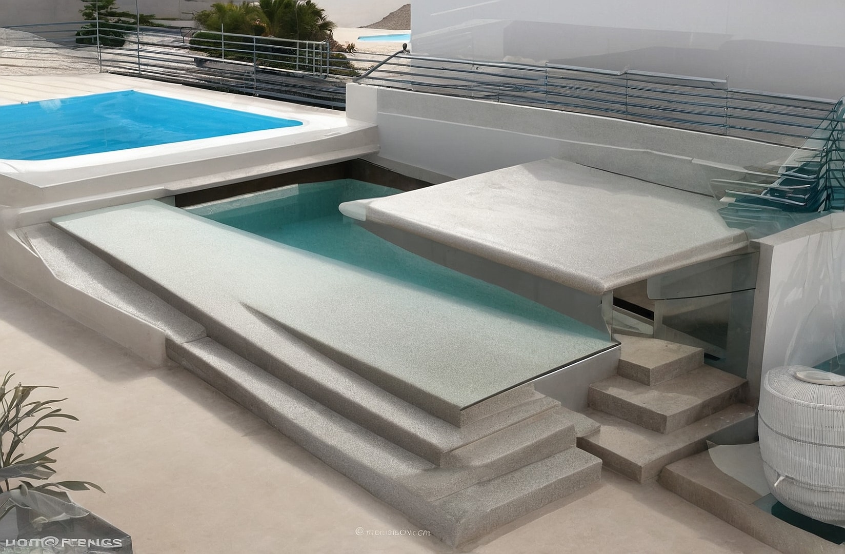 Piscina antes de ser renovada